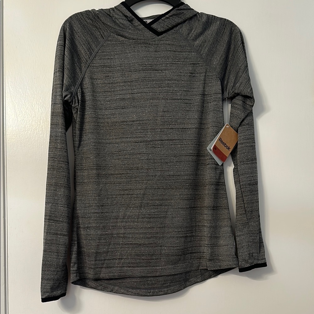 Reebok Charcoal Heather Long Sleeve Top